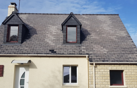  Résine colorée sur toiture À Quéven 