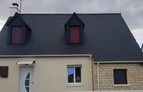  Résine colorée sur toiture À Quéven 